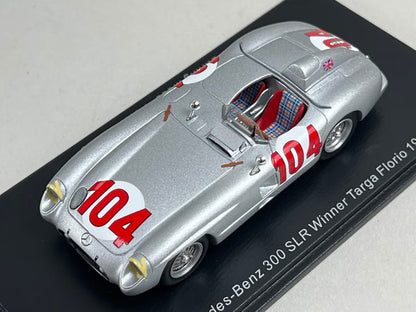 1:43 Spark 43TF55 Mercedes-Benz 300 SLR Targa Florio Winner 1955 #104 S. Moss / P. Collins