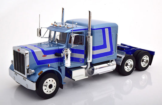 RK180084 ROAD KINGS 1:18 Peterbilt 359 1967 light blue-metallic/blue/silver