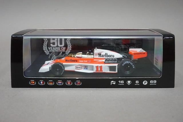 1:43 SPARK Mc-ES-1622-03 McLaren / Ford M23D 1976 World Champion #11 J.Hunt