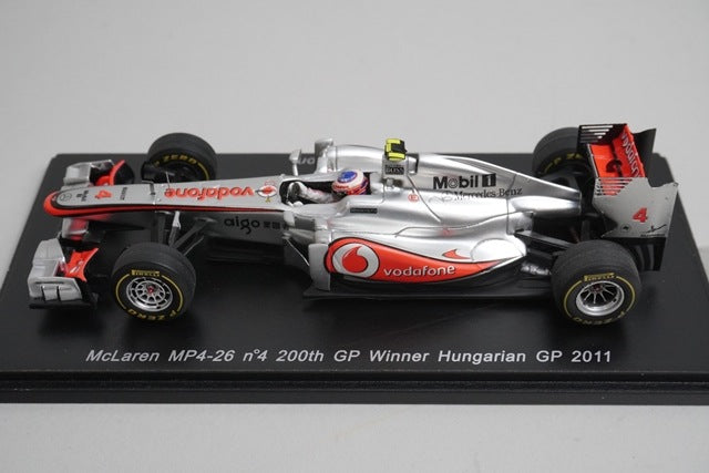 1:43 Spark S3029 McLaren MP4-26 200th GP Hungarian GP 2011 #4 model car