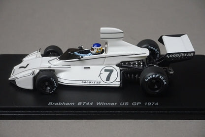 1:43 Spark S4344 Braham BT44 Winner, United States GP 1974 #7 C. Reutemann model car