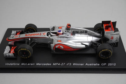 1:43 SPARK S3044 Vodafone McLaren Mercedes MP4-27 Australian GP 2012 winner #3 Jenson Button