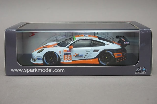 1:43 SPARK S5141 Porsche 911 RSR Gulf Racing LM 2016 #86 M. Wainwright model car