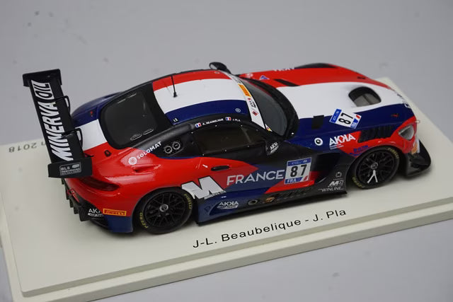 1:43 Spark S6306 Team France Mercedes-AMG GT3 FIA GT Nations Cup Bahrain 2018 #87 J-L.Baubelic / J.Pra