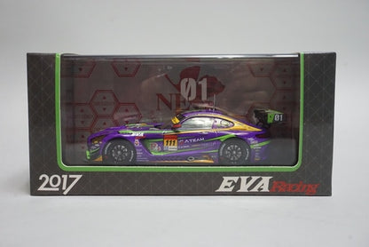 1:43 EBBRO 45543 BoostGear EVA RT TEST-01 Rn-s AMG GT SUPER GT300 2017 #111