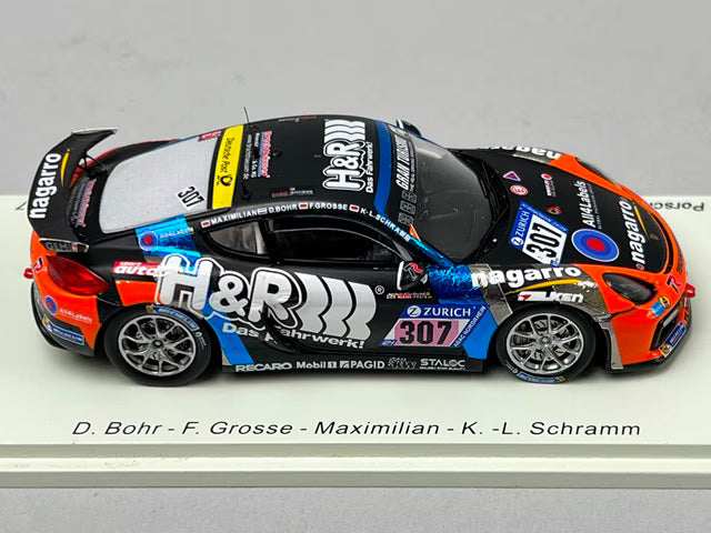 1:43 Spark SG331 Porsche Cayman 981 GT4 CS Teichmann Racing Nurburgring 24H 2017 #307