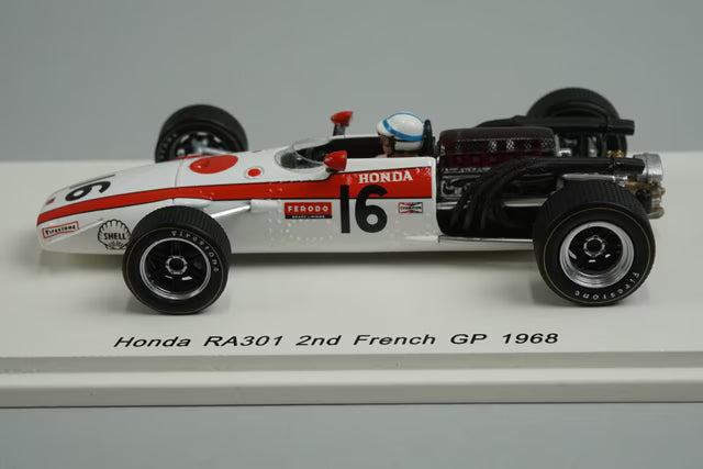 1:43 Spark ROMU029 Honda RA301 French GP 2nd 1968 #16 J. Surtees model car