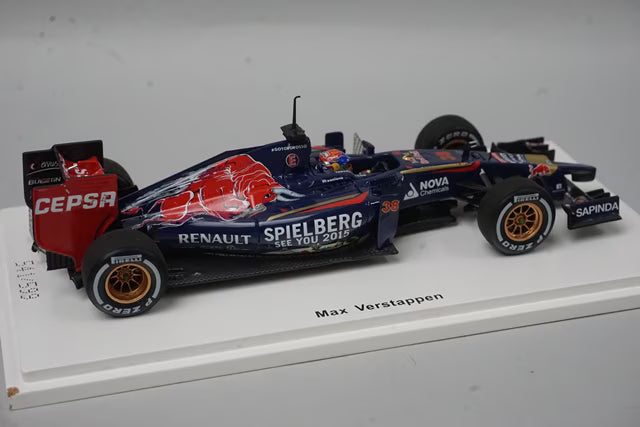 1:43 Spark TR015 Forza Custom Scuderia Toro Rosso STR9 Abu Dhabi GP Test 2014 #38 M. Verstappen