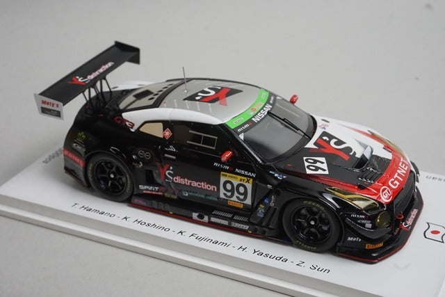 1:43 SPARK SJ067 Nissan GT-R NISMO GT3-GTNET Motor Sports-Winner Super Tec 24h #99 2018