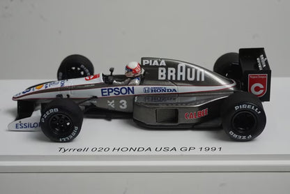 1:43 SPARK ROMU039 Tyrrell 020 Honda USA GP Satoru Nakajima 1991 #3