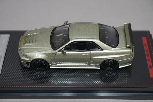 1:64 Ignition model IG1873 Nissan NISMO R34 GT-R Z-tune Green Metallic model car
