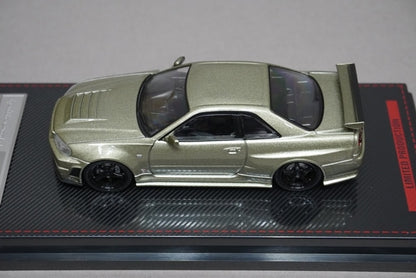 1:64 Ignition model IG1873 Nissan NISMO R34 GT-R Z-tune Green Metallic model car