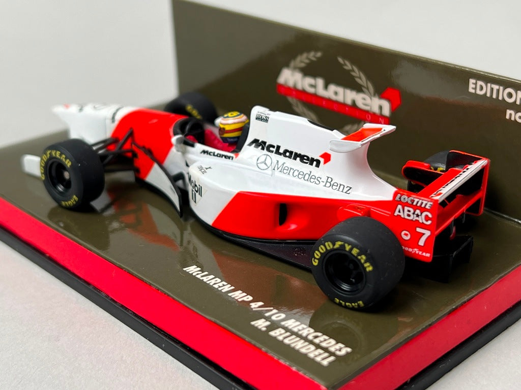 1:43 MINICHAMPS 530954317 McLaren MP4/10 Mercedes #7 M. Brundle model car