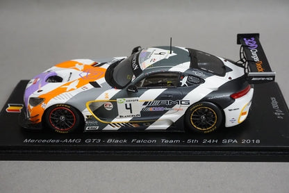 1:43 Spark SB205 Mercedes-AMG GT3 Black Falcon Team SPA 24H 5th 2018 #4 model car