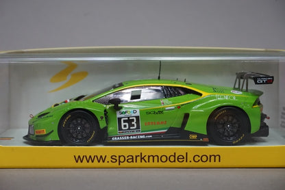 1:43 SPARK SB287 Lamborghini Huracan GT3 GRT Grasser Racing Team SPA 24h 2016 #63