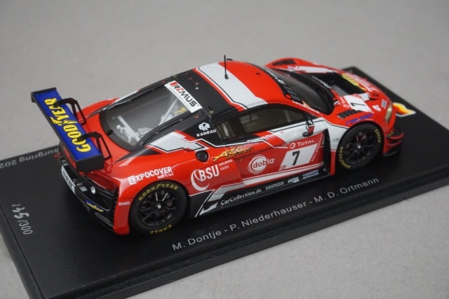 1:43 SPARK SG695 Audi R8 LMS GT3 Car Collection Motorsport 2nd Pro-AM class Nurburgring 24h 2020 #7
