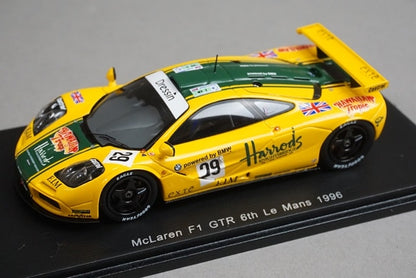1:43 Spark S4404 McLaren F1 GTR Le Mans 6th Place 1996 #29 model car