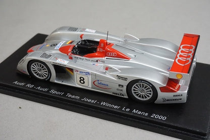 1:43 SPARK 43LM00 Audi R8 Audi Sport Team Joest Le Mans winner 2000 #8 model car