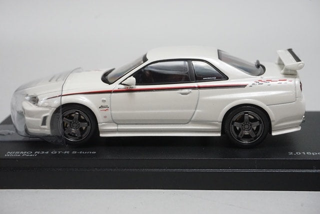 1:43 KYOSHO K03383W NISMO R34 GT-R S Tune White Pearl