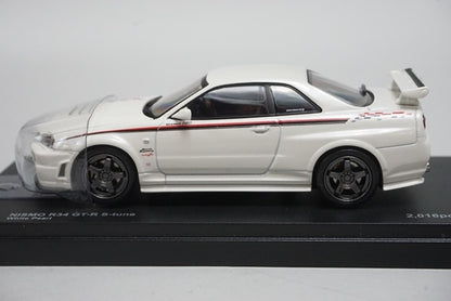 1:43 KYOSHO K03383W NISMO R34 GT-R S Tune White Pearl