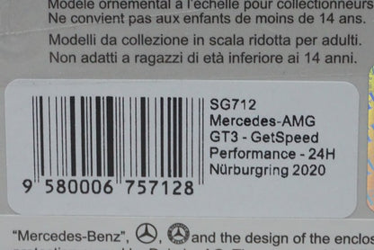 1:43 SPARK SG712 Mercedes AMG GT3 GetSpeed Performance Nurburgring 24h 2020 #8