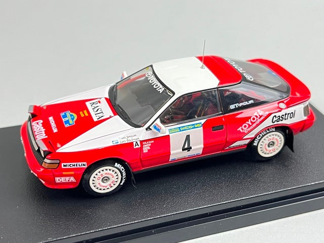 1:43 HPI 8146 Mirage Toyota Celica GT-Four Rally Sweden 1992 #4 model car