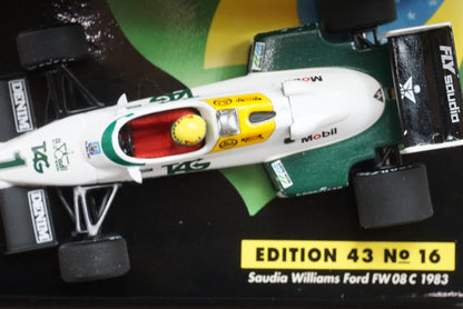 1:43 MINICHAMPS Saudia Williams Ford FW08C A. Senna 1983 #1 ASC No.16