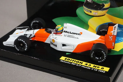 1:43 MINICHAMPS McLaren MP4/7 Honda V12 A.Senna 1992 #1 ASC No.6