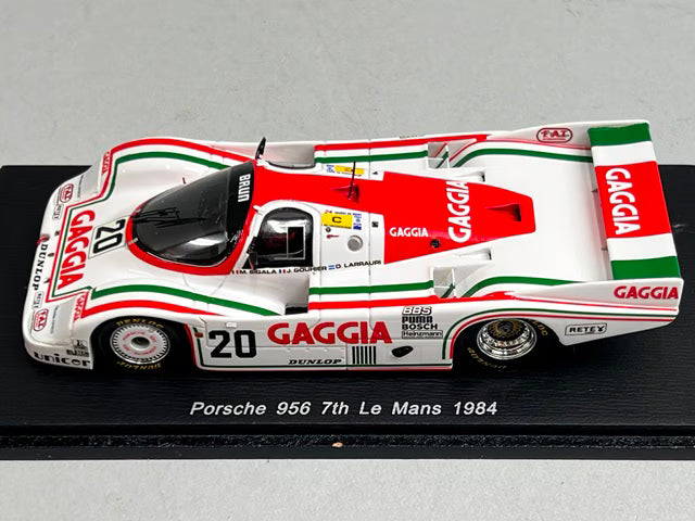 1:43 Spark S4436 Porsche 956 Le Mans 7th 1984 #20 M. Sigara / O. Larrauri / J. Gouillet