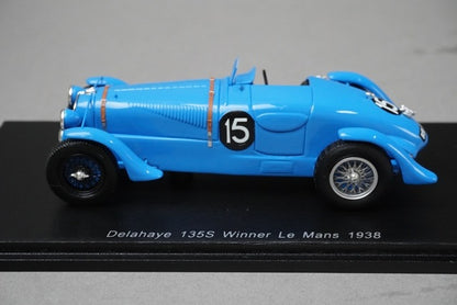 1:43 SPARK 43LM38 Delahaye 135S LM 1938 Winner #15 model car