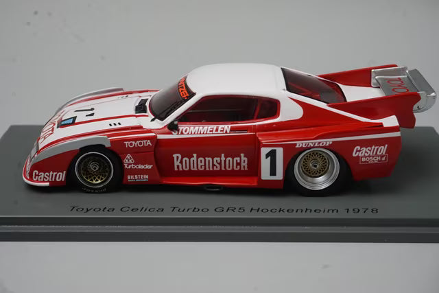 1:43 Spark S7701 Toyota Celica Turbo GR5 Hockenheim 1978 #1 R.Stommelen model car