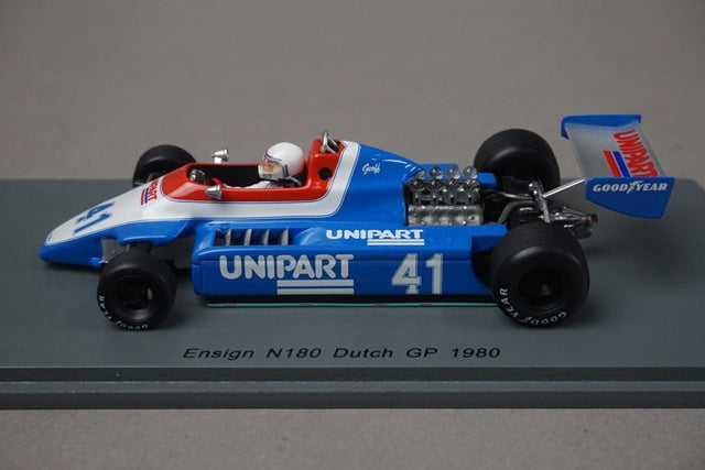 1:43 SPARK S5307 Ensign N180 Dutch GP 1980 #41 G.Reese model car