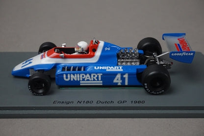 1:43 SPARK S5307 Ensign N180 Dutch GP 1980 #41 G.Reese model car