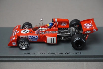 1:43 SPARK S7164 March 721X Belgian GP 1972 #11 R.Peterson model car