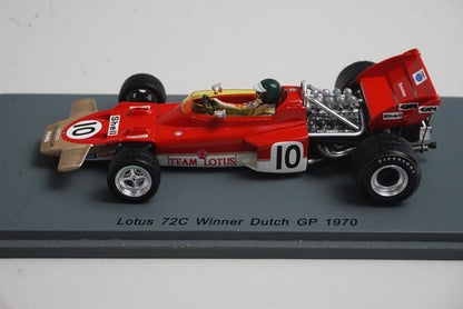 1:43 SPARK S4280 Lotus 72C Dutch GP Winner J.Rindt 1970 #10