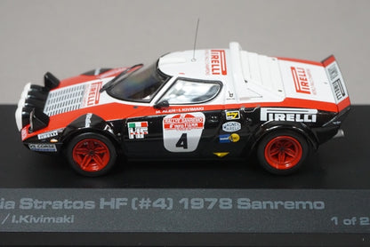 1:43 HPI 8071 Lancia Stratos HF 1978 Sanremo #4 model car