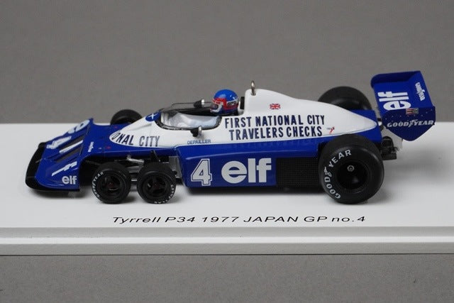 1:43 SPARK ROMU038 Tyrrell P34 1977 Japan GP P.Depailler #4 model car