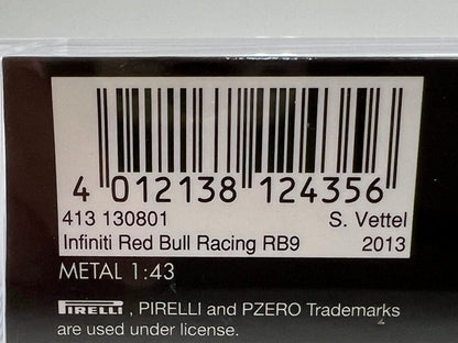 1:43 MINICHAMPS 413130801 Infiniti Red Bull Racing RB9 Suzuka 2013 #1 S.Vettel model car