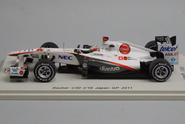1:43 SPARK SJ006 Sauber C30 Japan GP 2011 #16 Kamui Kobayashi