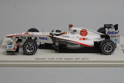1:43 SPARK SJ006 Sauber C30 Japan GP 2011 #16 Kamui Kobayashi