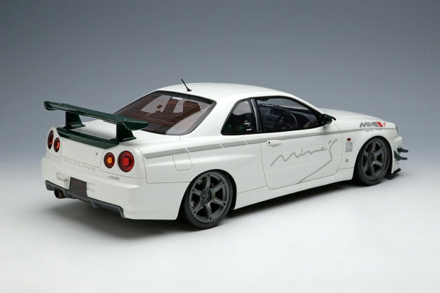 IM073 Make Up IDEA 1:18 Mine's Skyline GT-R BNR34 Vspec N1 2021 Rays wheel