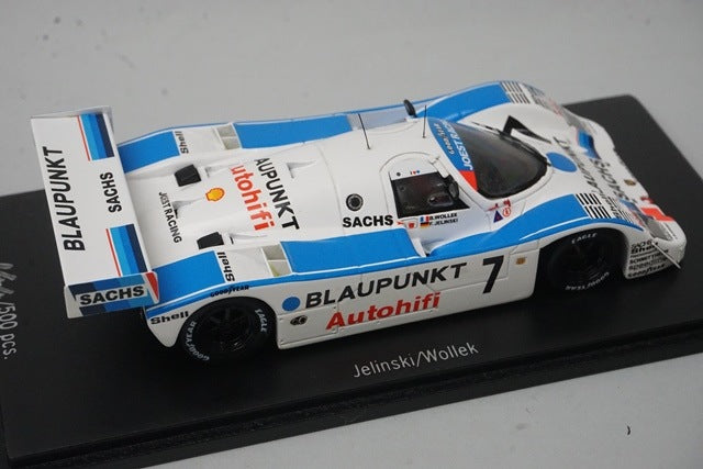 1:43 SPARK CA-WOL-10 Porsche 962 Sportwagen WM-1.Platz Dijon 1989 B.Wollek IN MEMORY OF Bob Wollek