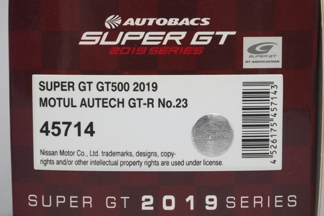 1:43 EBBRO 45714 MOTUL AUTECH Nissan GT-R Super GT GT500 2019 #23