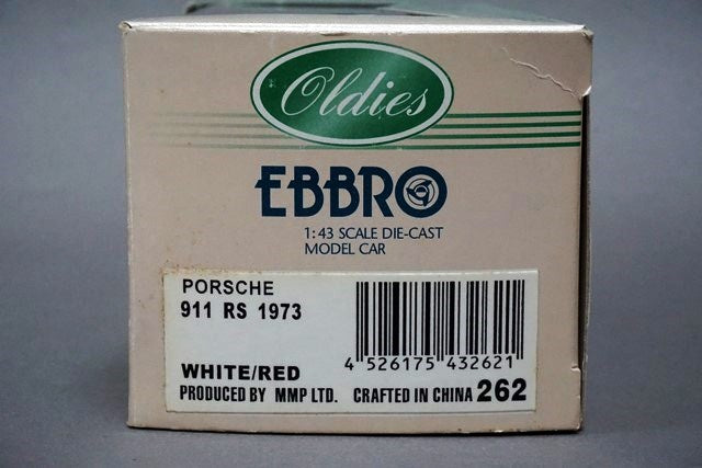 1:43 EBBRO 43262 Porsche RS 1973 White / Red