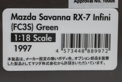 1:18 ignition model IG1997 Mazda Savanna RX-7 Infini (FC3S) Green