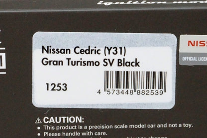 1:43 ignition model IG1253 Nissan Cedric Y31 Gran Turismo SV Black