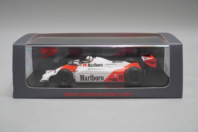 1:43 SPARK S4301 McLaren MP4-1 Monaco GP 1981 #8 Andrea De Cesaris Marlboro