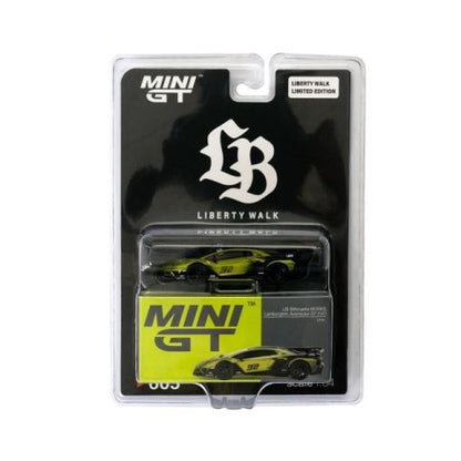 MC151-LG TSM MINI-GT 1:64 Lamborghini LB-Silhouette WORKS Aventador GT EVO Lime