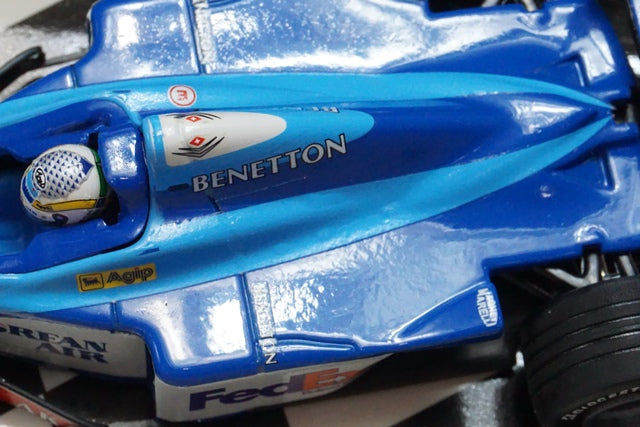 1:43 MINICHAMPS 430980095 Benetton Playlife 1998 Launch Version G.fisichella #5