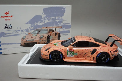 1:18 SPARK 18S393 Porsche 911 RSR LMGTE 24h LM 2018 Winner #92